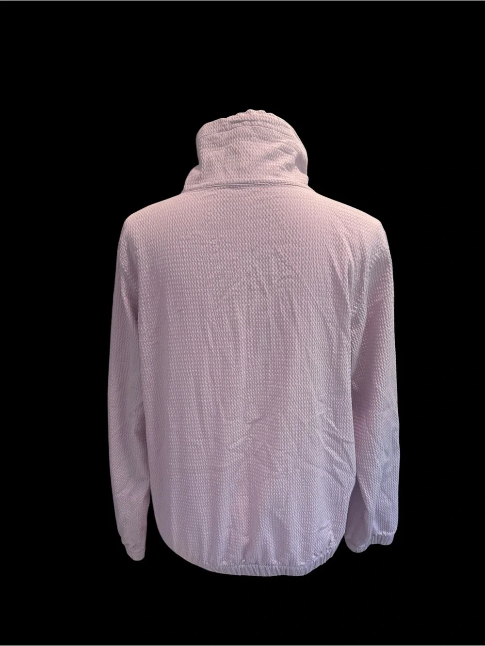 Lululemon Pack Light Textured Half-Zip Pullover Pink Mist High Neck Sz M